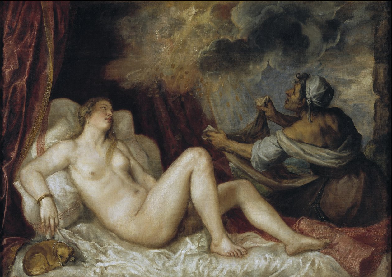 Danae, 1553 da Tiziano Vecelli