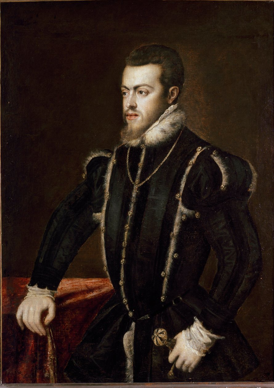 Ritratto di Filippo II da Tiziano Vecelli