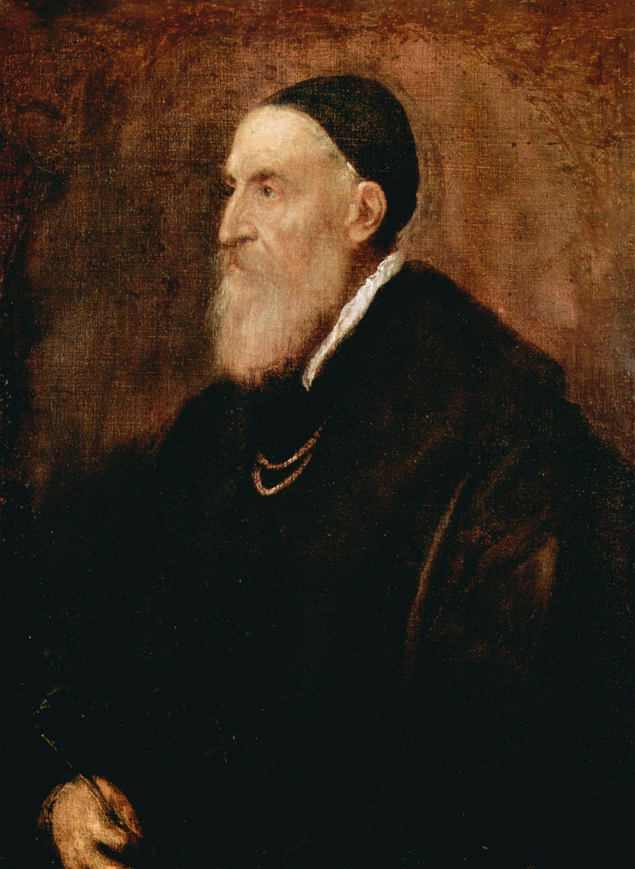 Autoritratto, c1567 da Tiziano Vecelli