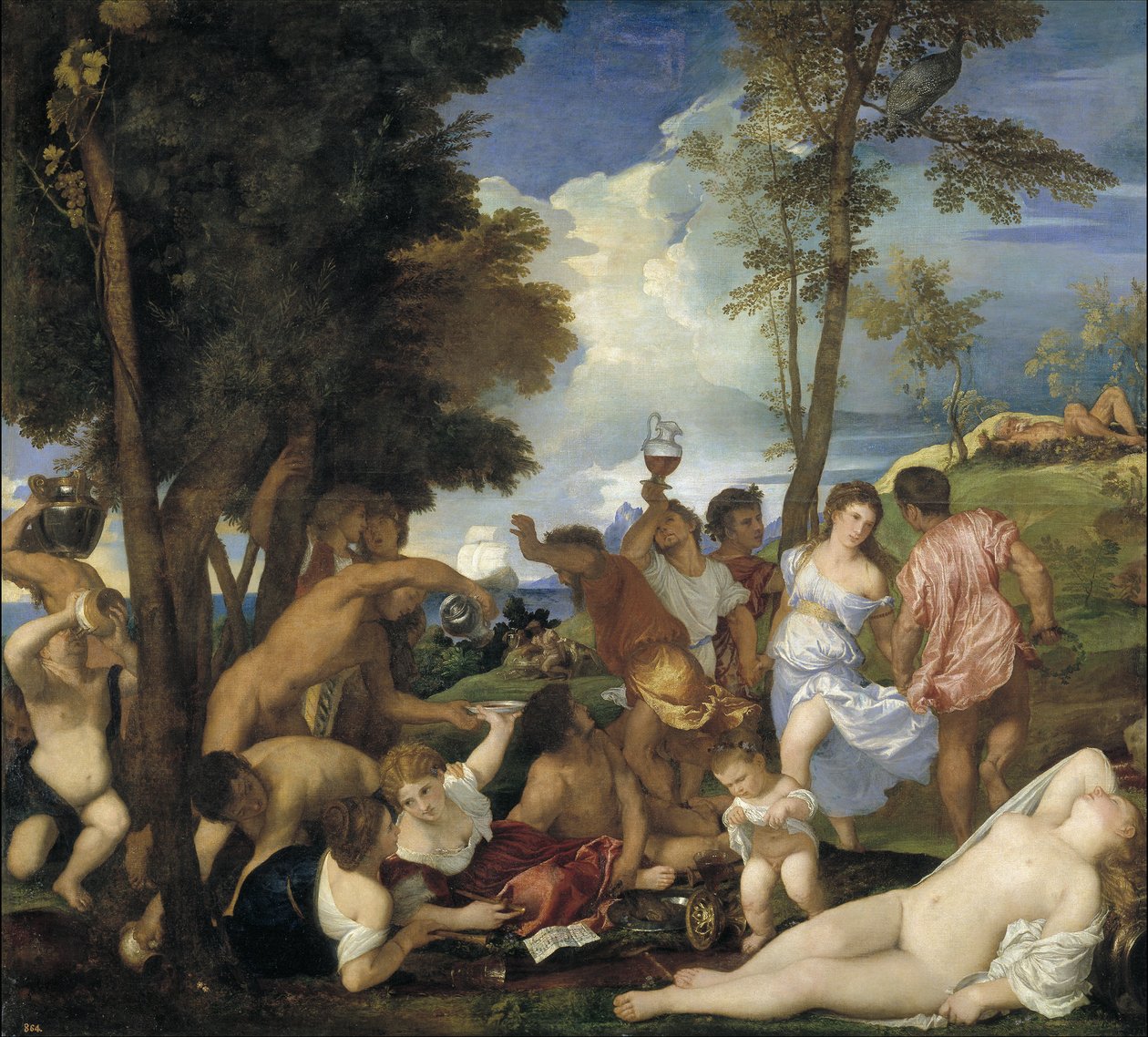 Il baccanale degli Andrii, 1523-1526 da Tiziano Vecelli
