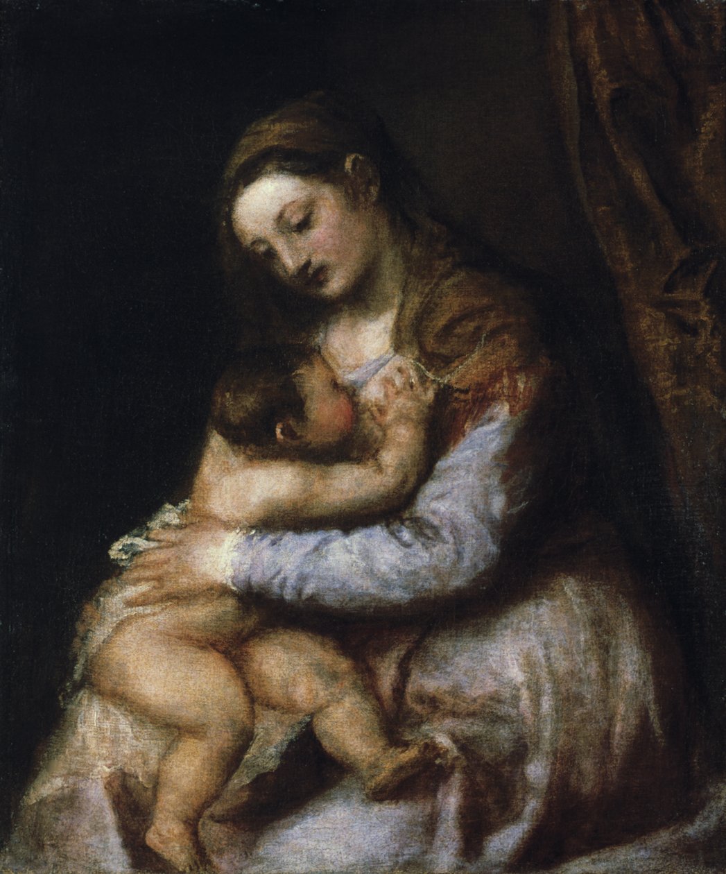 La Vergine e il Bambino, c1570-1576 da Tiziano Vecelli