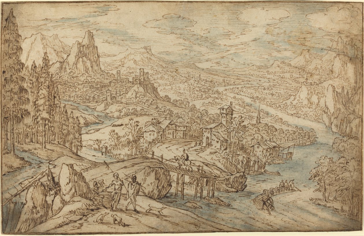 Paesaggio Fluviale da Tobias Verhaecht