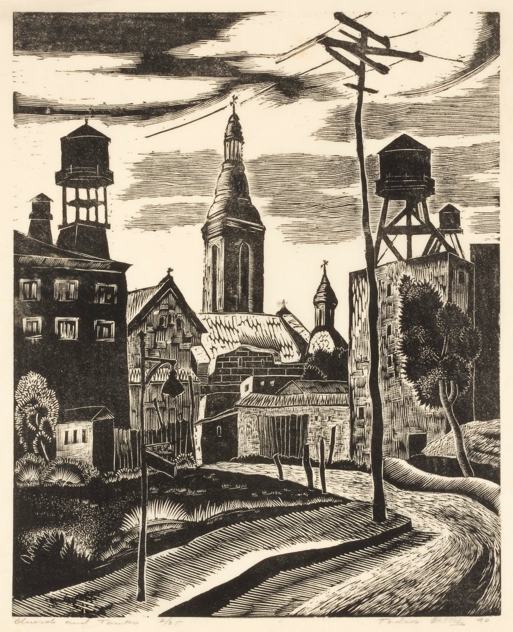 Chiesa e serbatoi da Todros Geller