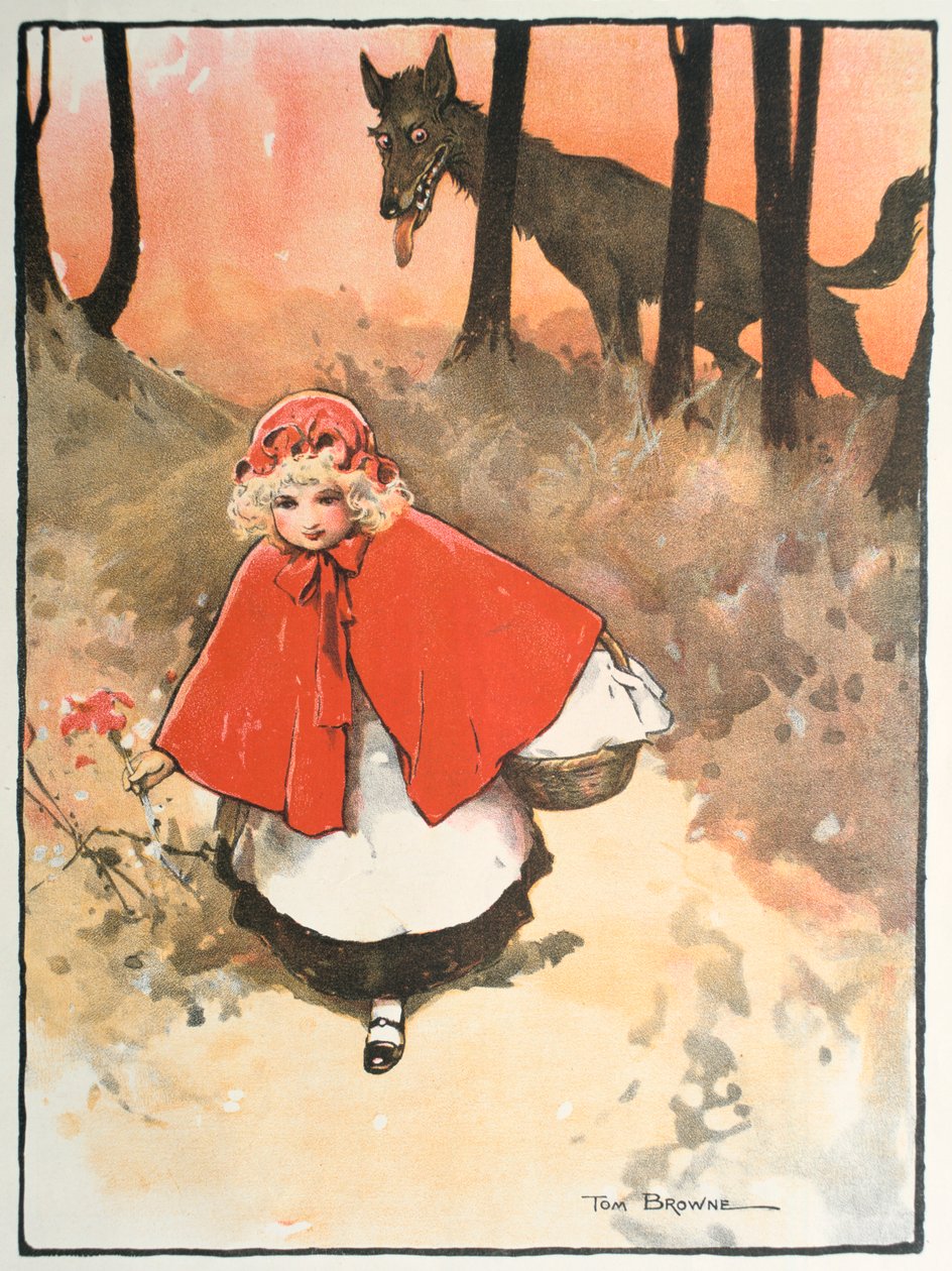 Scena da Cappuccetto Rosso, 1900 da Tom Browne