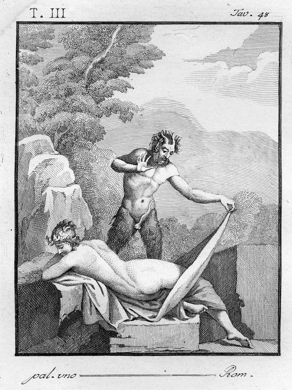 Satiro spoglia una ninfa, 1804 da Tommaso Piroli