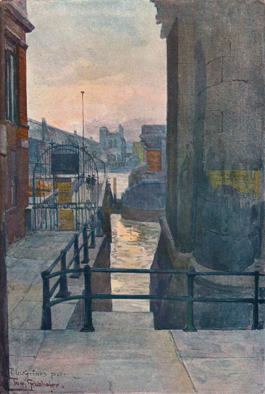 Molo di Blackfriars, c1901 da Tony Grubhofer