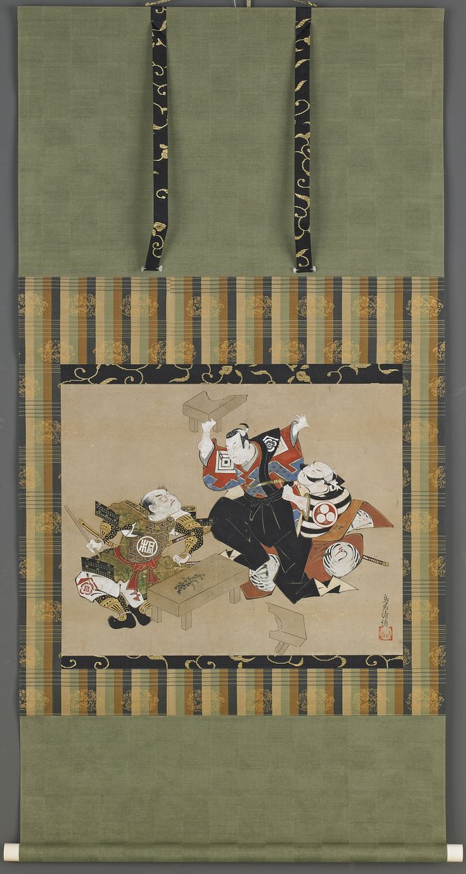 Scena da una Rappresentazione Kabuki, periodo Edo da Torii Kiyonobu I Torii Kiyonobu I