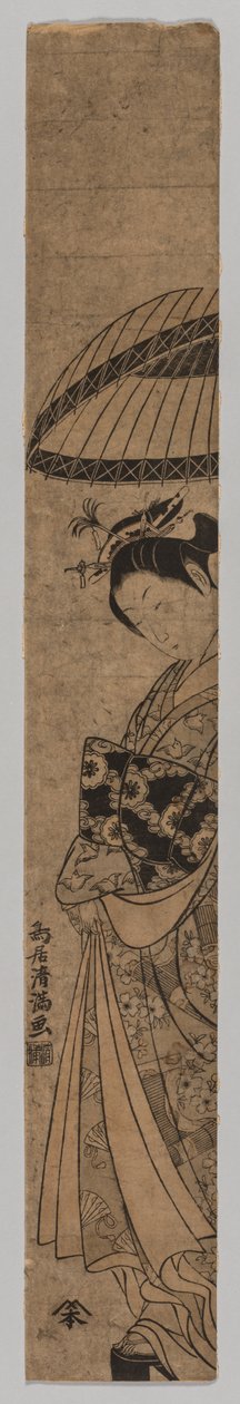 Una bella donna, 1735-1785 da Torii Kiyomitsu