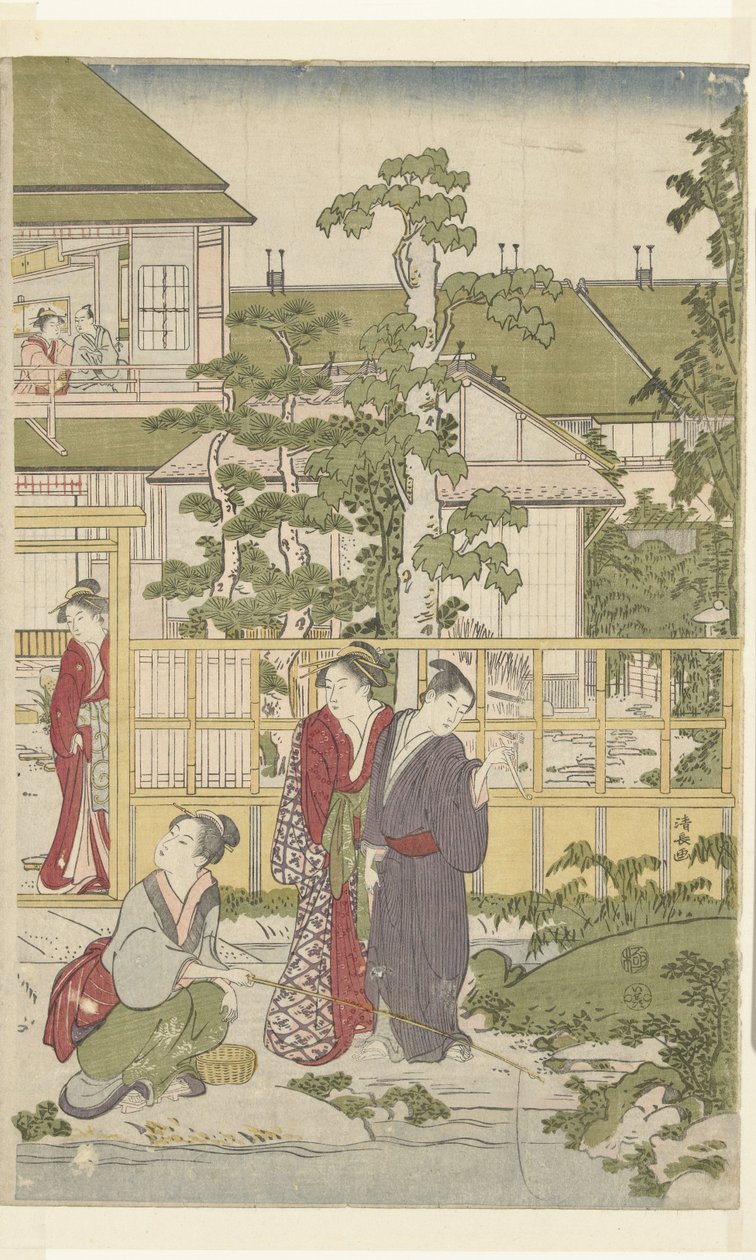 Gioco del cieco da Torii Kiyonaga