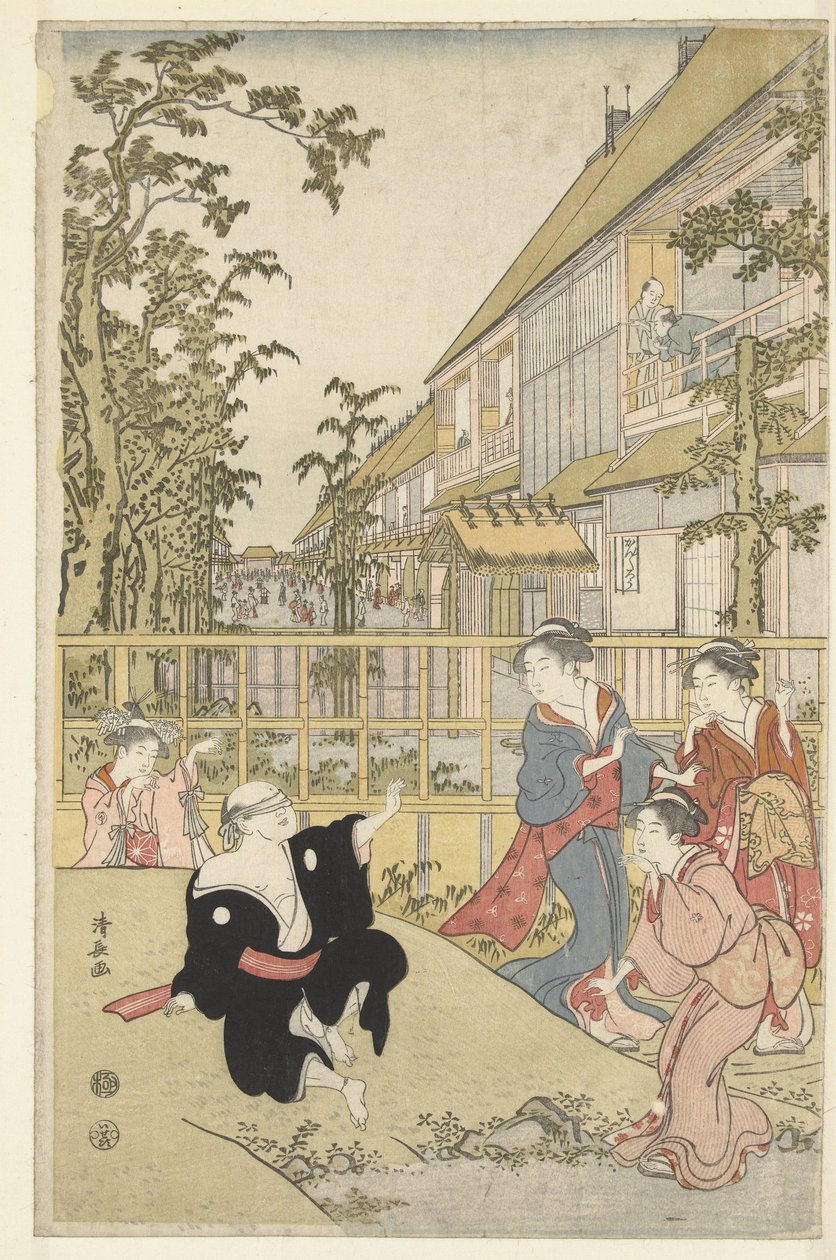Giocare a mosca cieca da Torii Kiyonaga