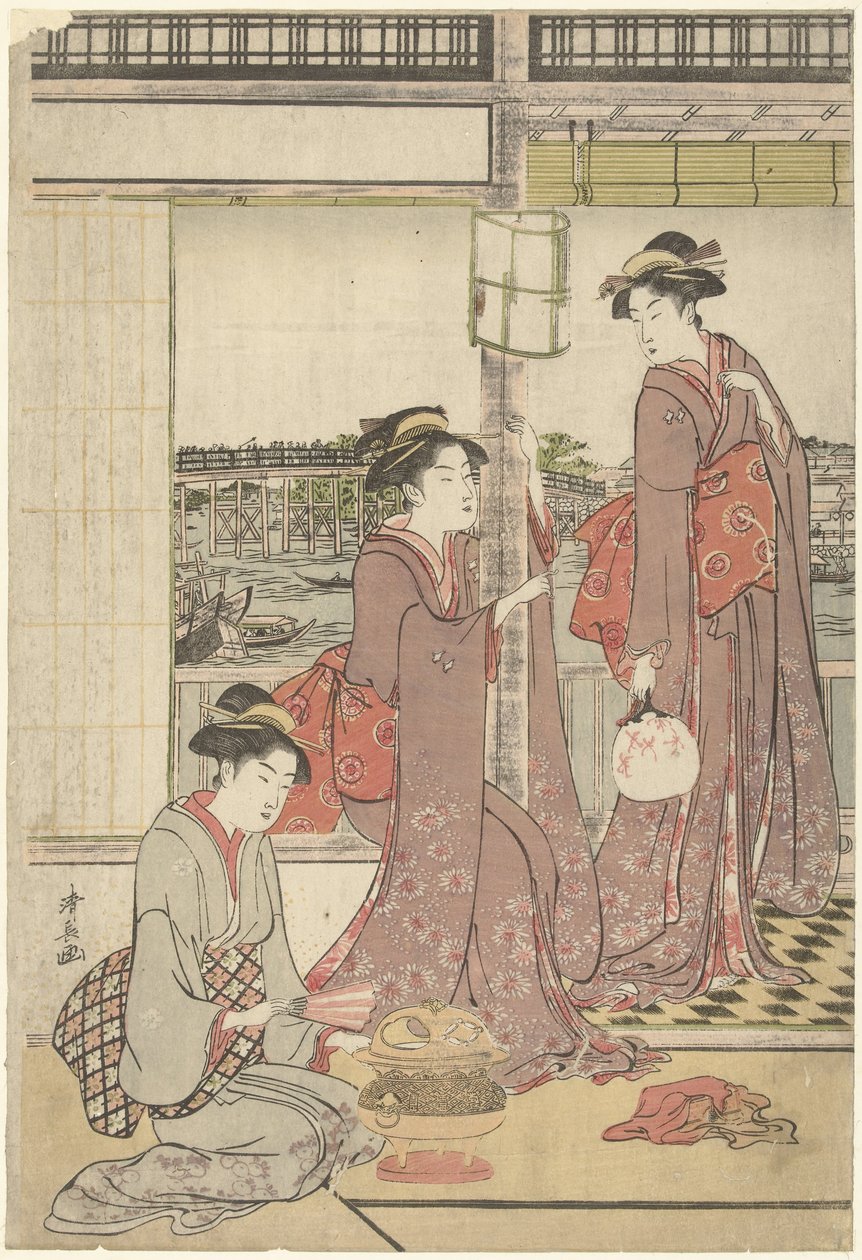Festa della luna da Torii Kiyonaga