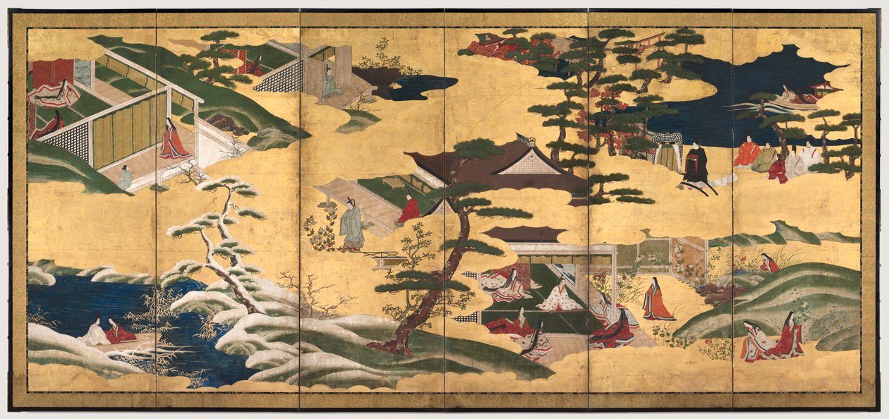 Scene dal Racconto di Genji da Tosa School