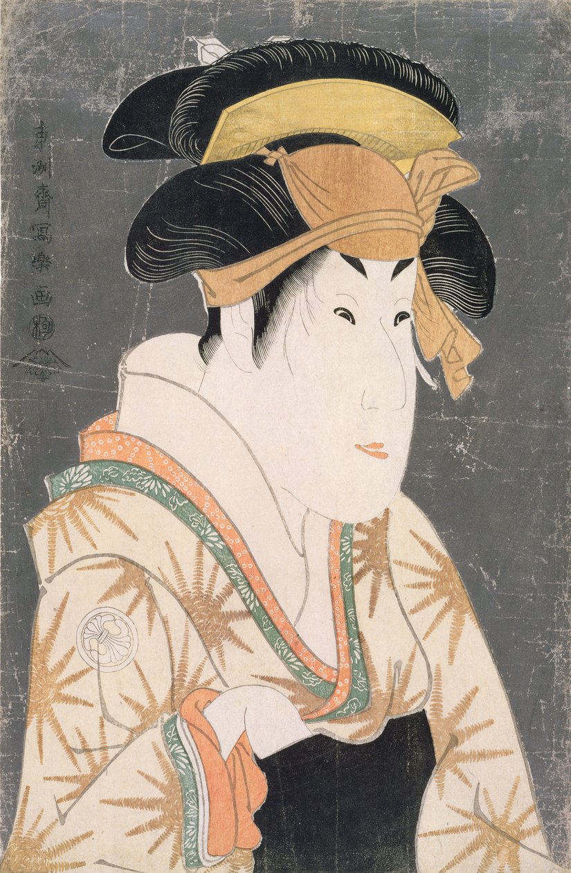 Segawa Kikunojo III (1751-1810) nel ruolo di Oshizu (stampa xilografica) da Toshusai Sharaku