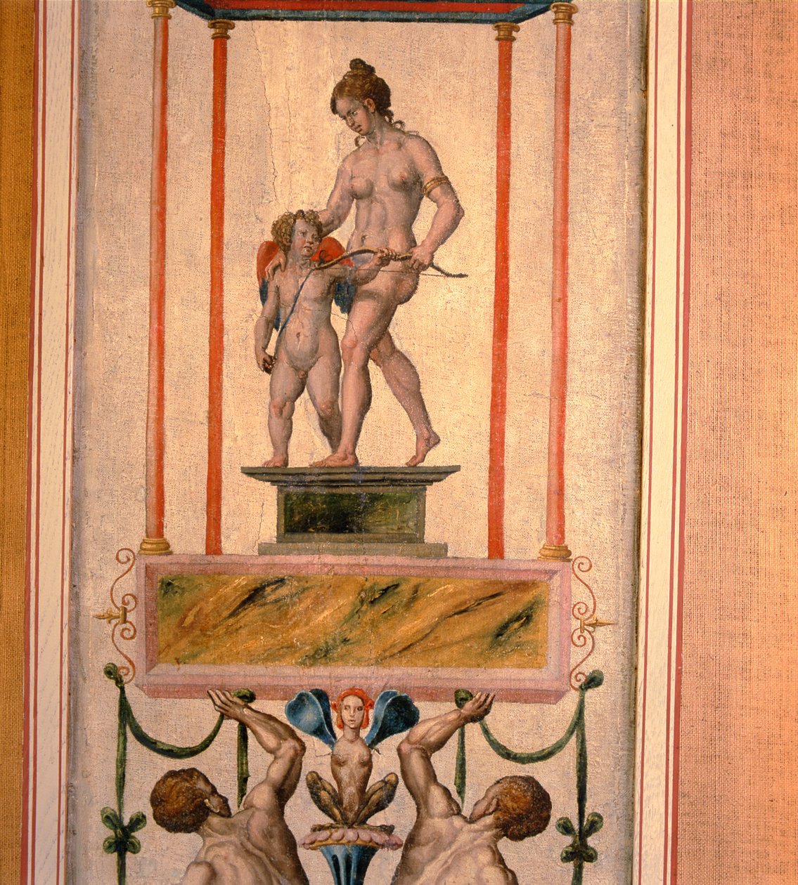 Pannello Arabesco, che potrebbe provenire dal Palazzo di Nonsuch, XVI secolo da Toto