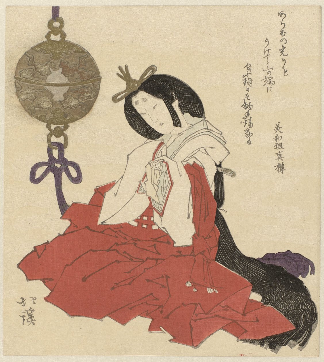 Donna con incensiere da Totoya Hokkei