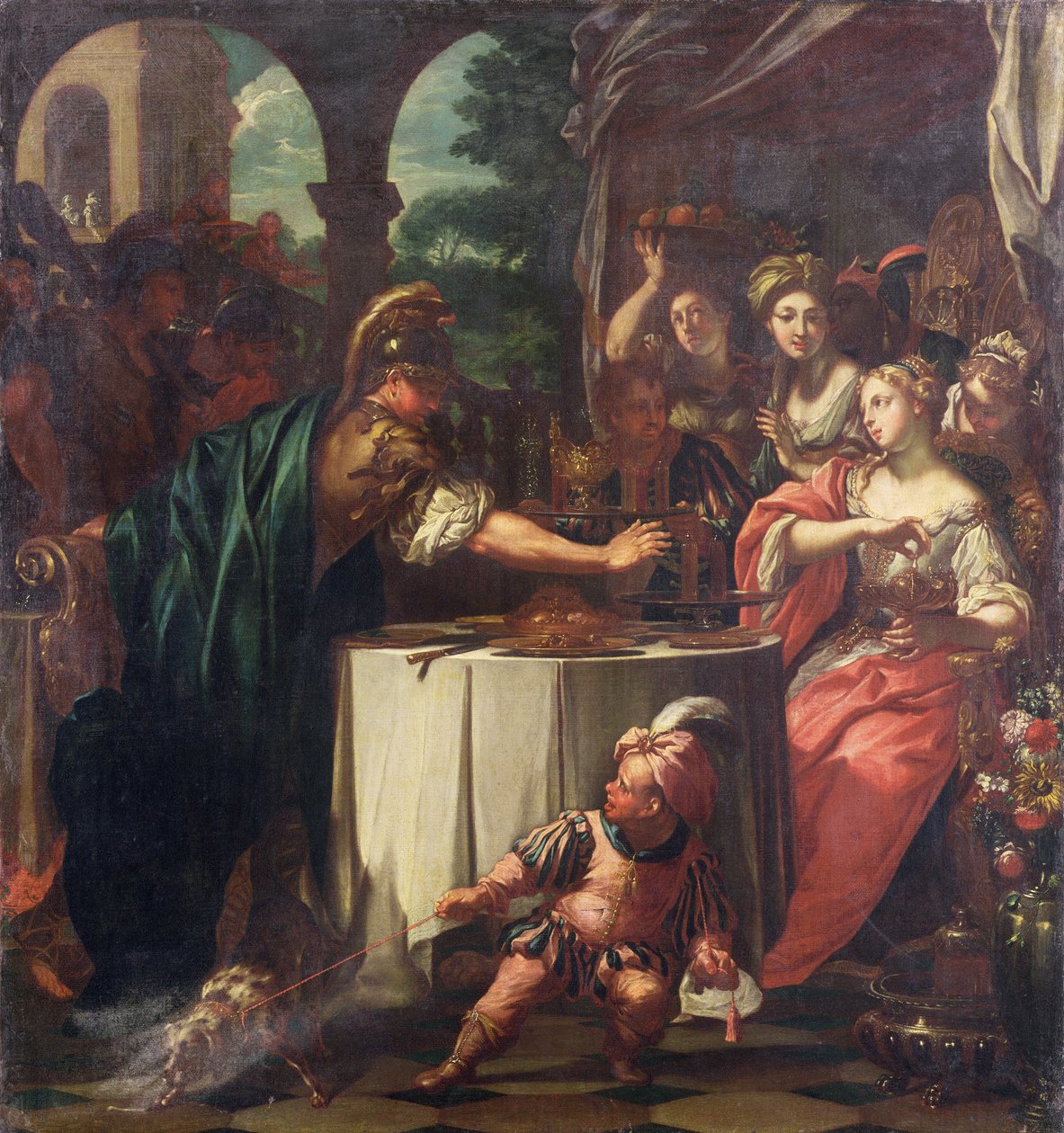 Il banchetto di Marco Antonio e Cleopatra, c.1705-10 da TrevisaniFrancesco