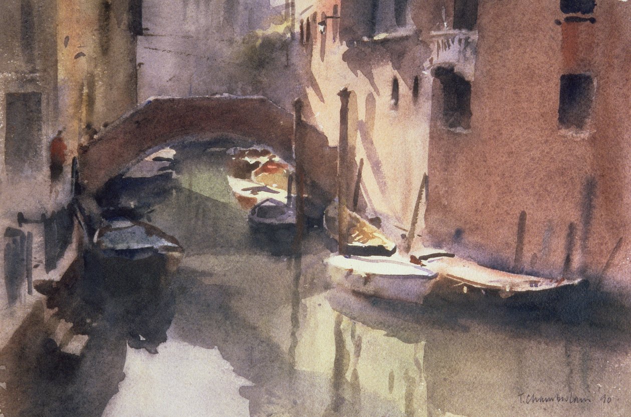 Un Canale Tranquillo a Venezia da Trevor Chamberlain