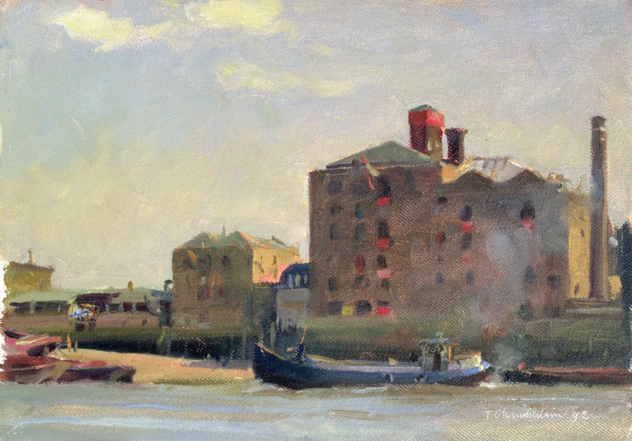 Contro la marea, Rotherhithe, 1992 da Trevor Chamberlain