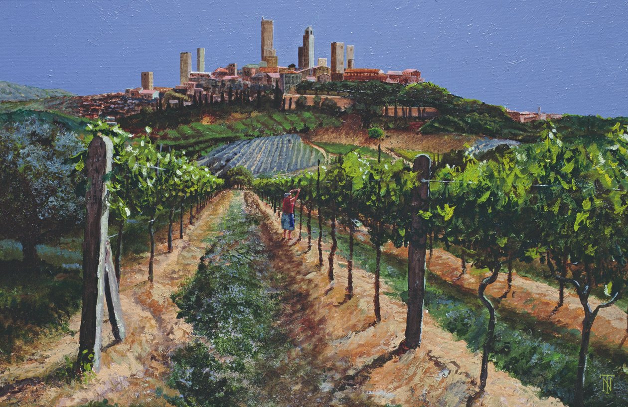 Viti, San Gimignano, Toscana, 1998 da Trevor Neal