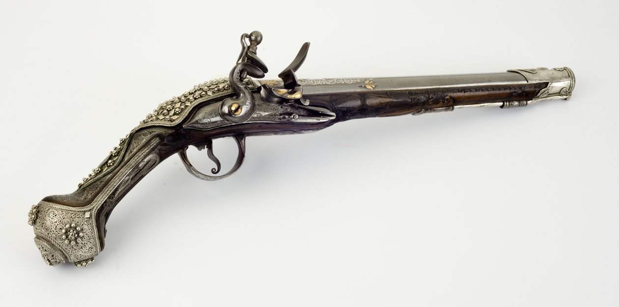 Pistola a pietra focaia da Turkish School