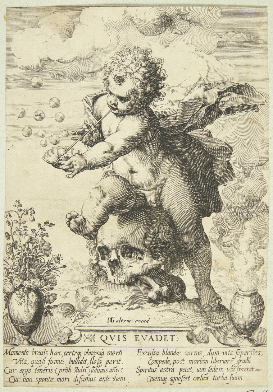 Allegoria sulla fugacità della vita ("Quis Evadet?") da Ubekendt