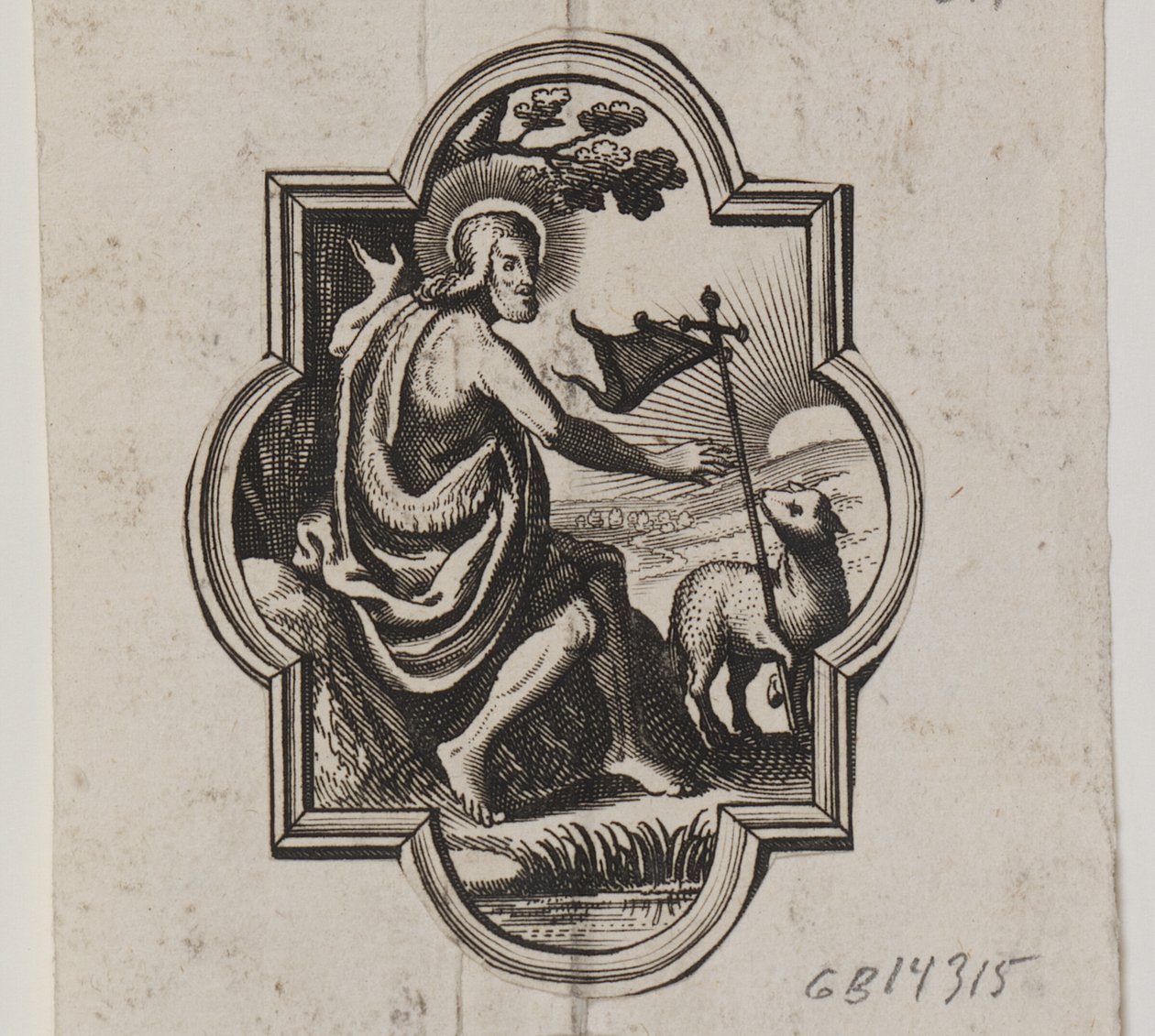 Emblema con Cristo e l