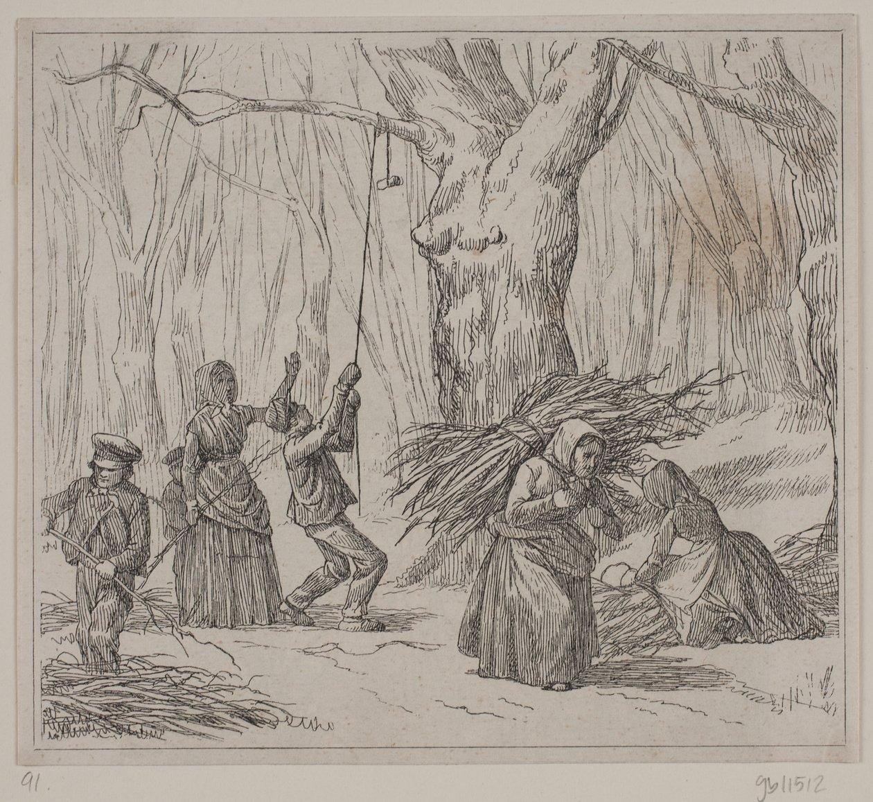 Illustrazione per "Efterårsstormen", poesia di Christian Richardt da Ubekendt