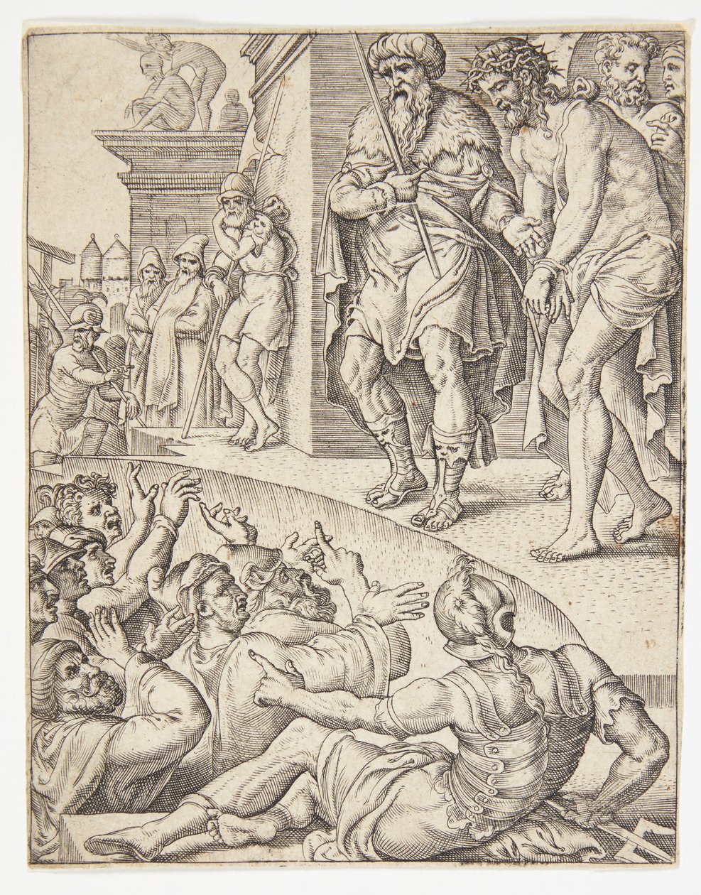 Ecce Homo da Ubekendt efter Dirck Volckertsz. Coornhert efter Maarten van Heemskerck