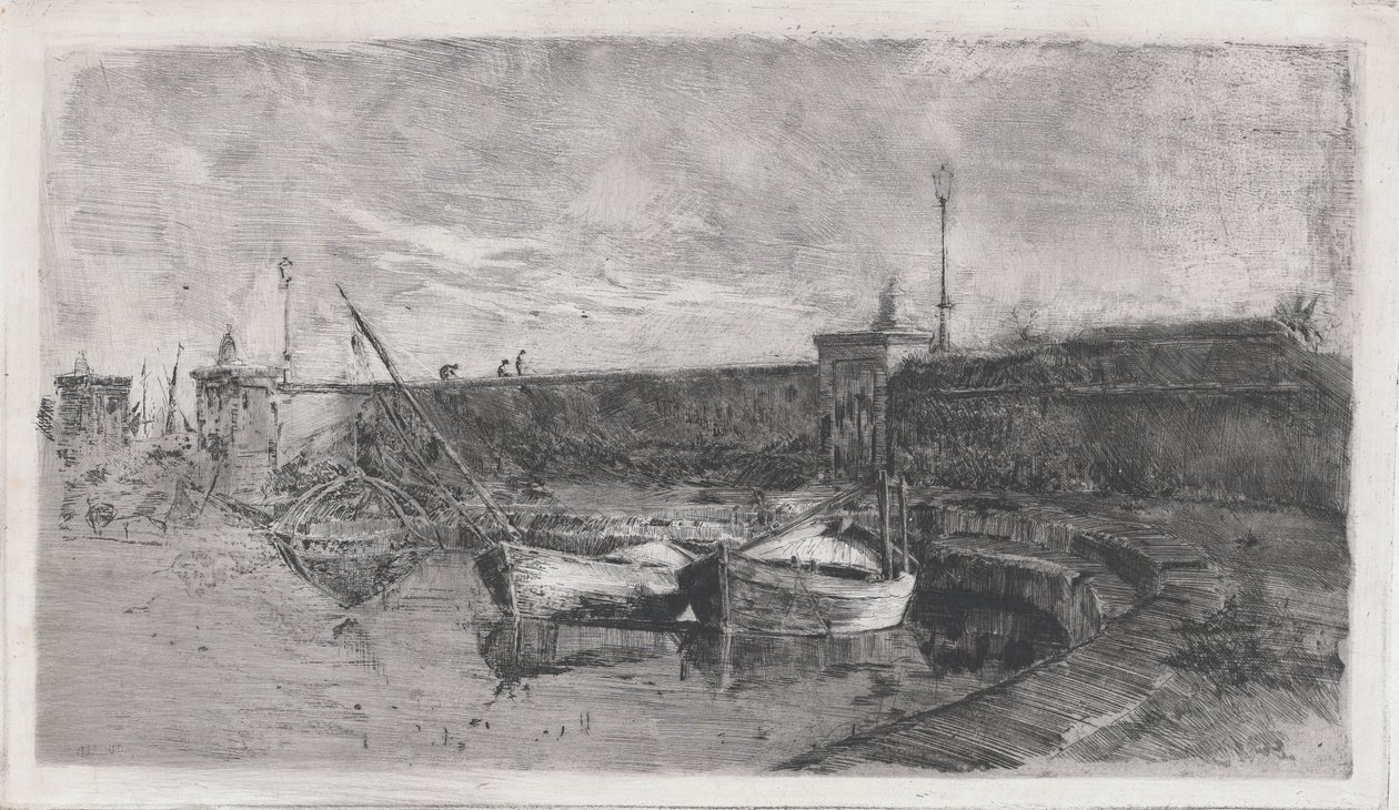 Il porto di Viareggio [La Darsena] da Uberto dell