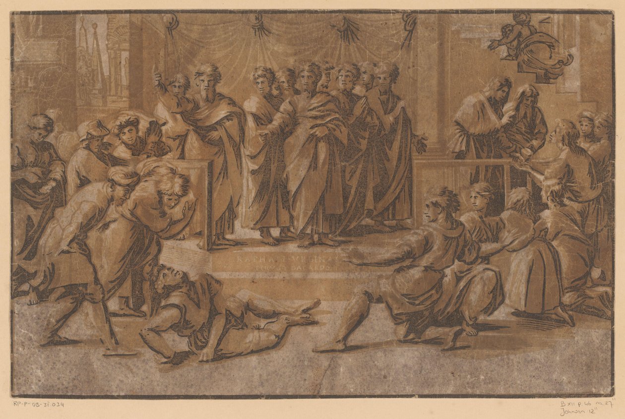 Morte di Anania da Ugo da Carpi