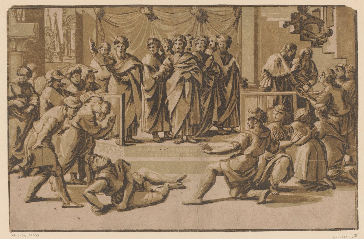 Morte di Anania da Ugo da Carpi