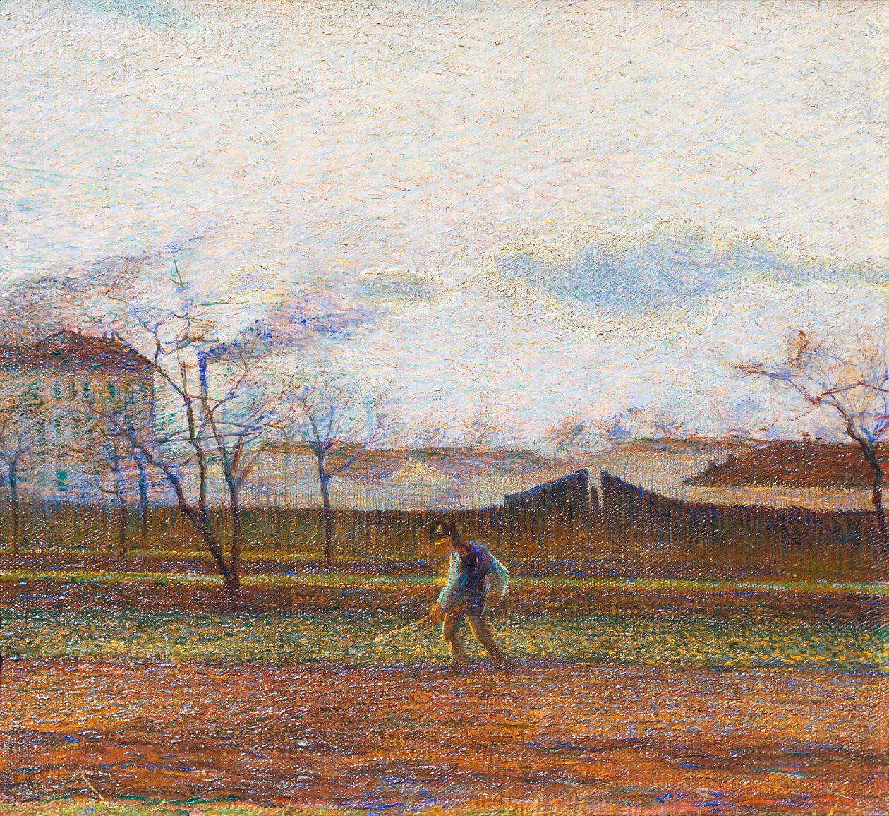 Contadino al lavoro da Umberto Boccioni
