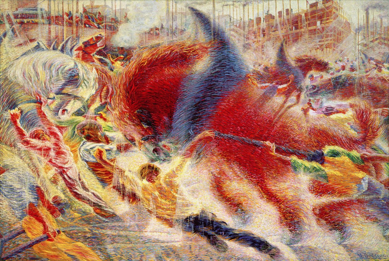 La città che sorge da Umberto Boccioni