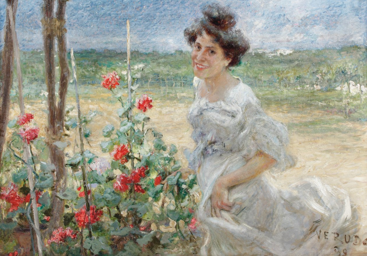 Nel giardino dei fiori, 1899 da Umberto Veruda