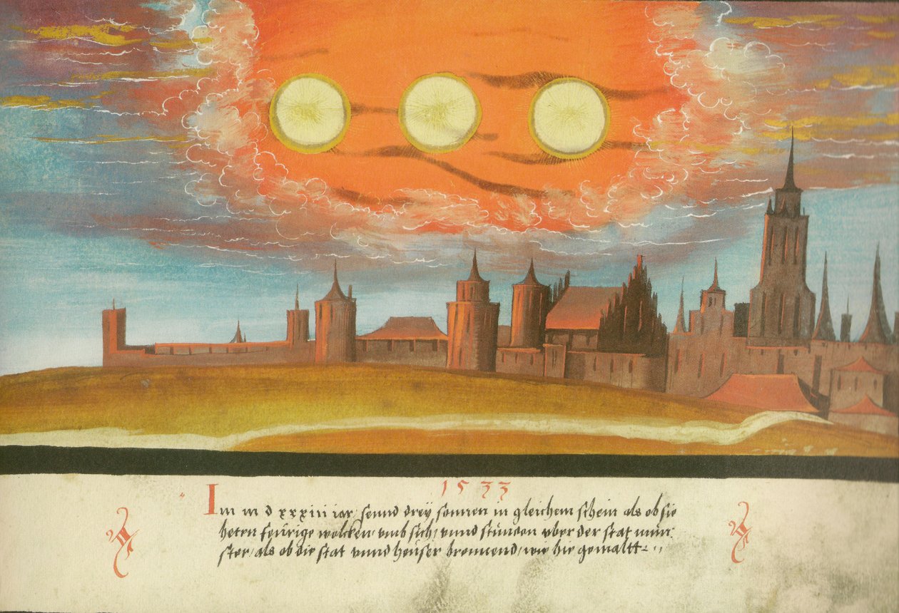 Augsburger Wunderzeichenbuch — Folio 131 Pareli su Münster da Unbekannt Unbekannt