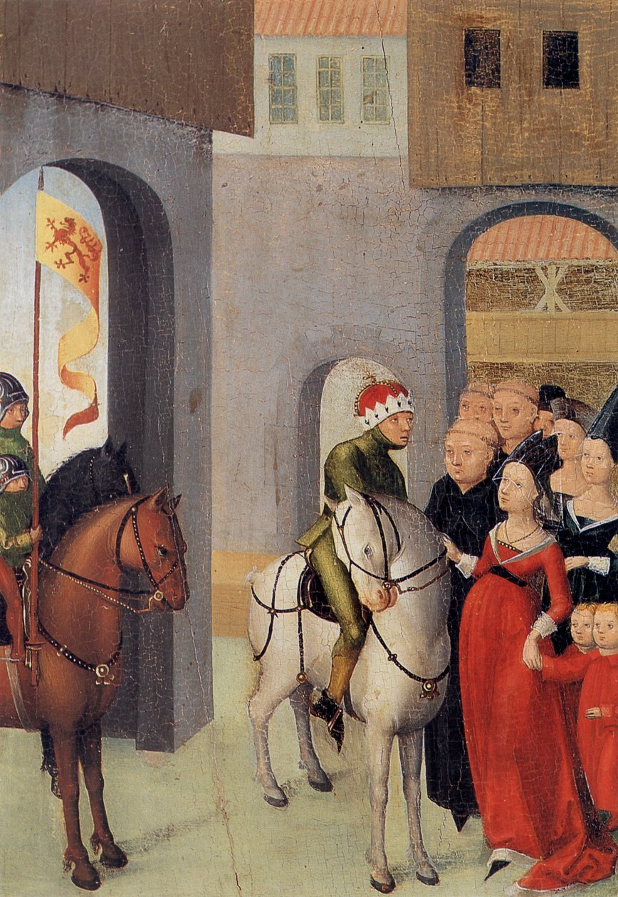 Il duca Guelfo IV saluta sua moglie e i suoi due figli (alla partenza per la crociata) da Unbekannt Unbekannt