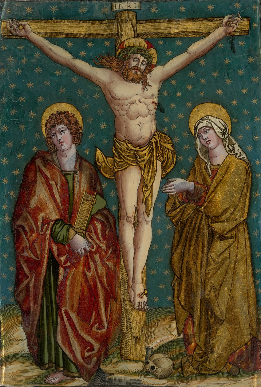 Crocifissione di Gesù con Maria e Giovanni da Unbekannt Unbekannt