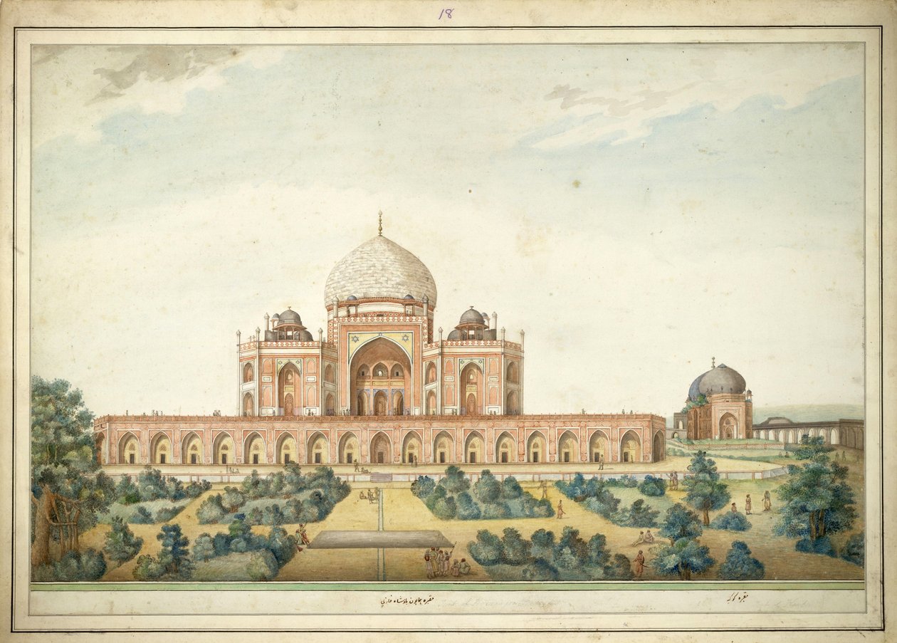 Mausoleo di Humayun, Delhi, nel 1820 da Unbekannt Unbekannt