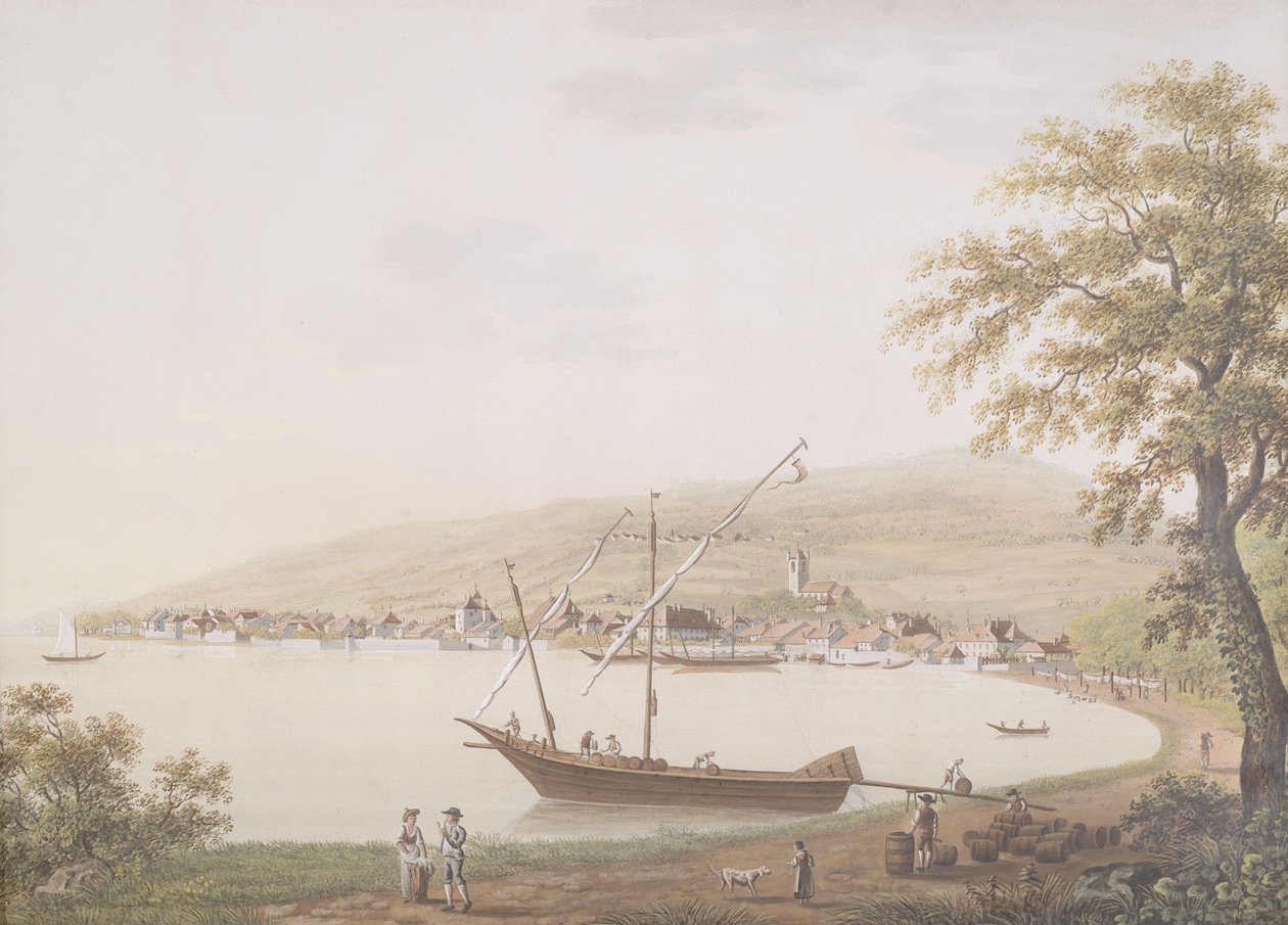Vevey sul Lago di Ginevra da Unbekannt Unbekannt