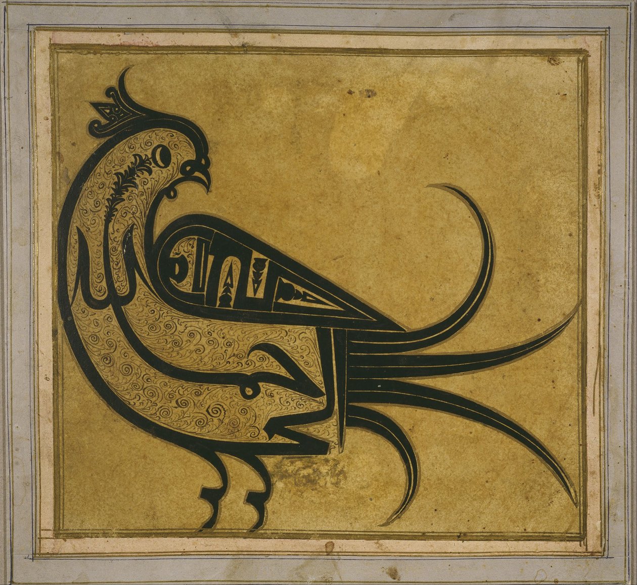 Calligrafia a forma di upupa: bismillah ar-rahman ar-rahim (nel nome di Dio, il Più Gracioso) da Unbekannt Unbekannt