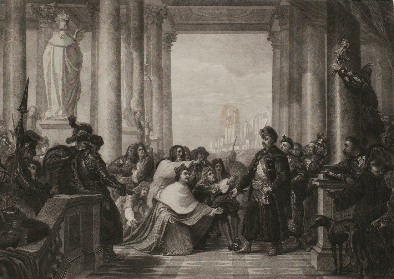 Il conte Wilczek che supplica Giovanni III Sobieski di liberare Vienna da Unbekannt Unbekannt