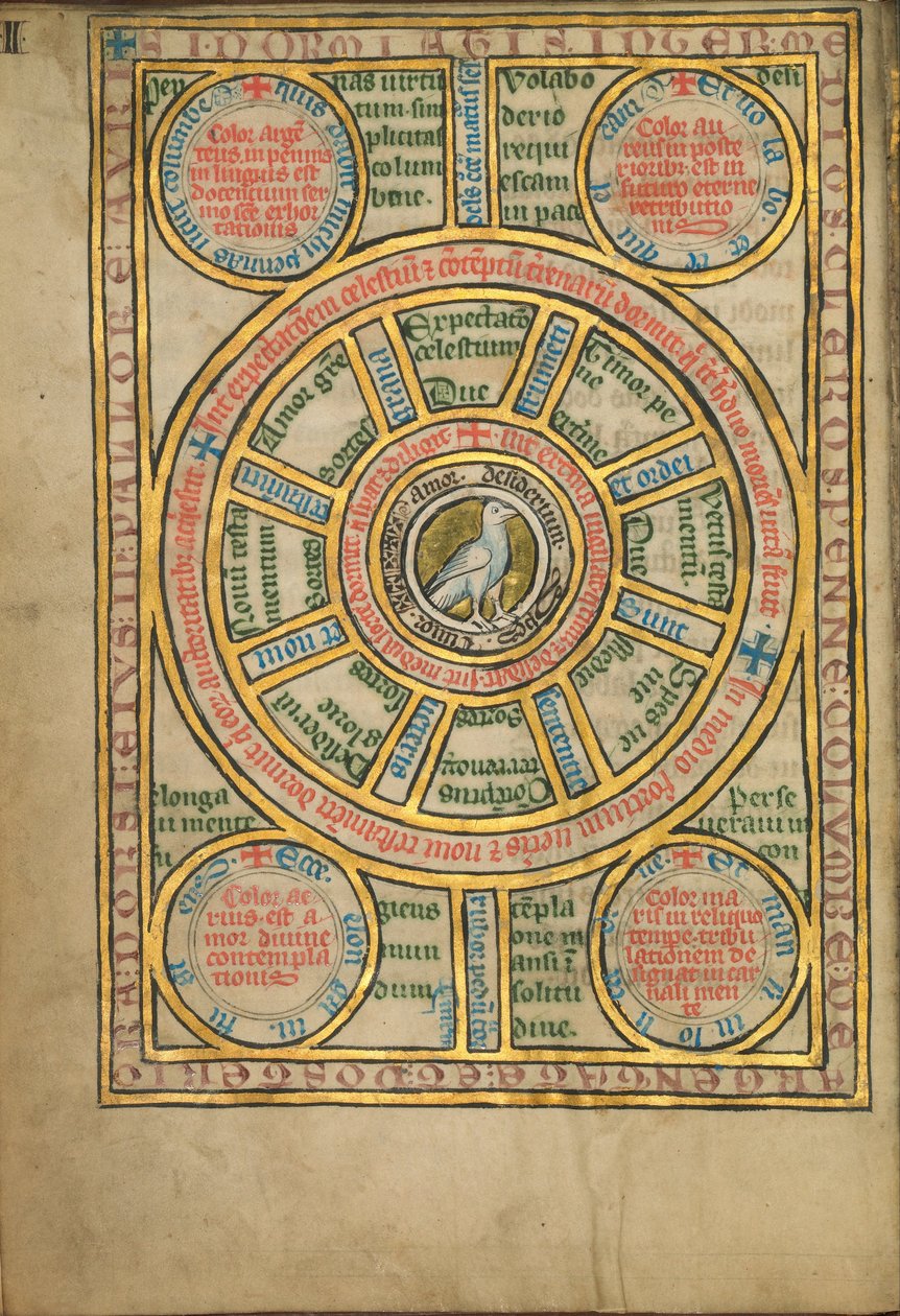 Diagramma con una colomba da Unbekannt Unbekannt