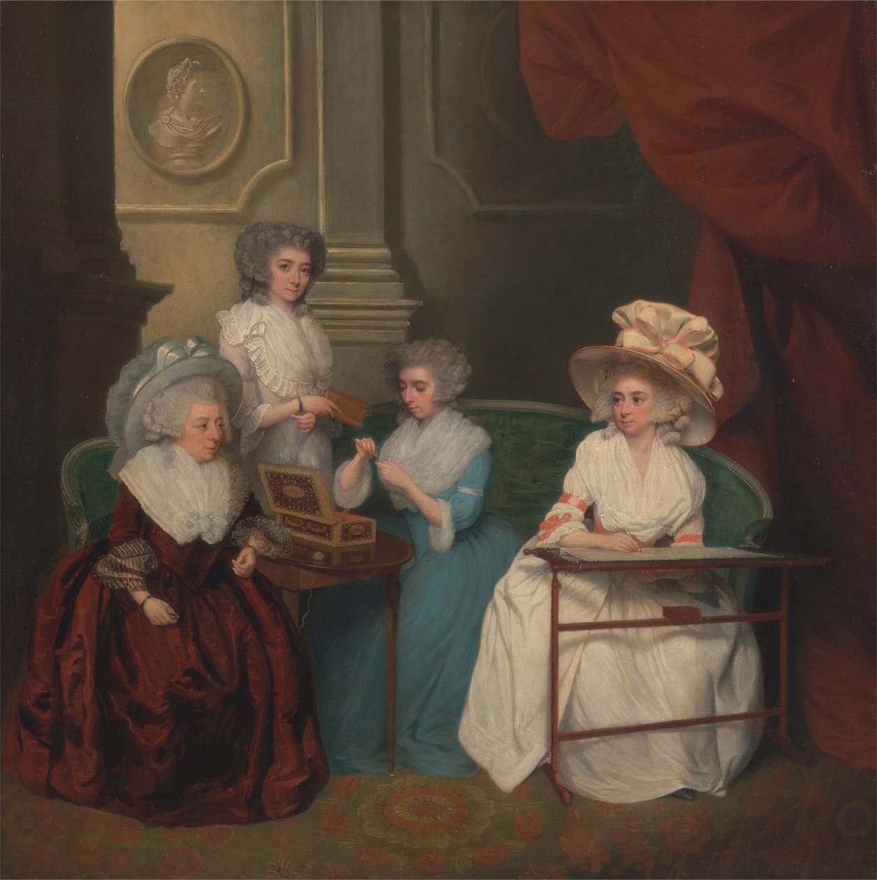 Lady Jane Mathew e le sue figlie da Unbekannt Unbekannt