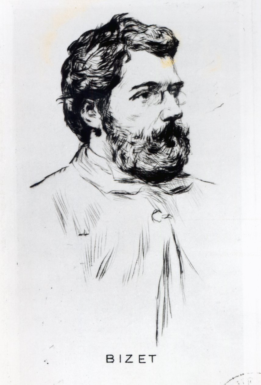 Ritratto di Georges Bizet (1838-75) da Unbekannt Unbekannt