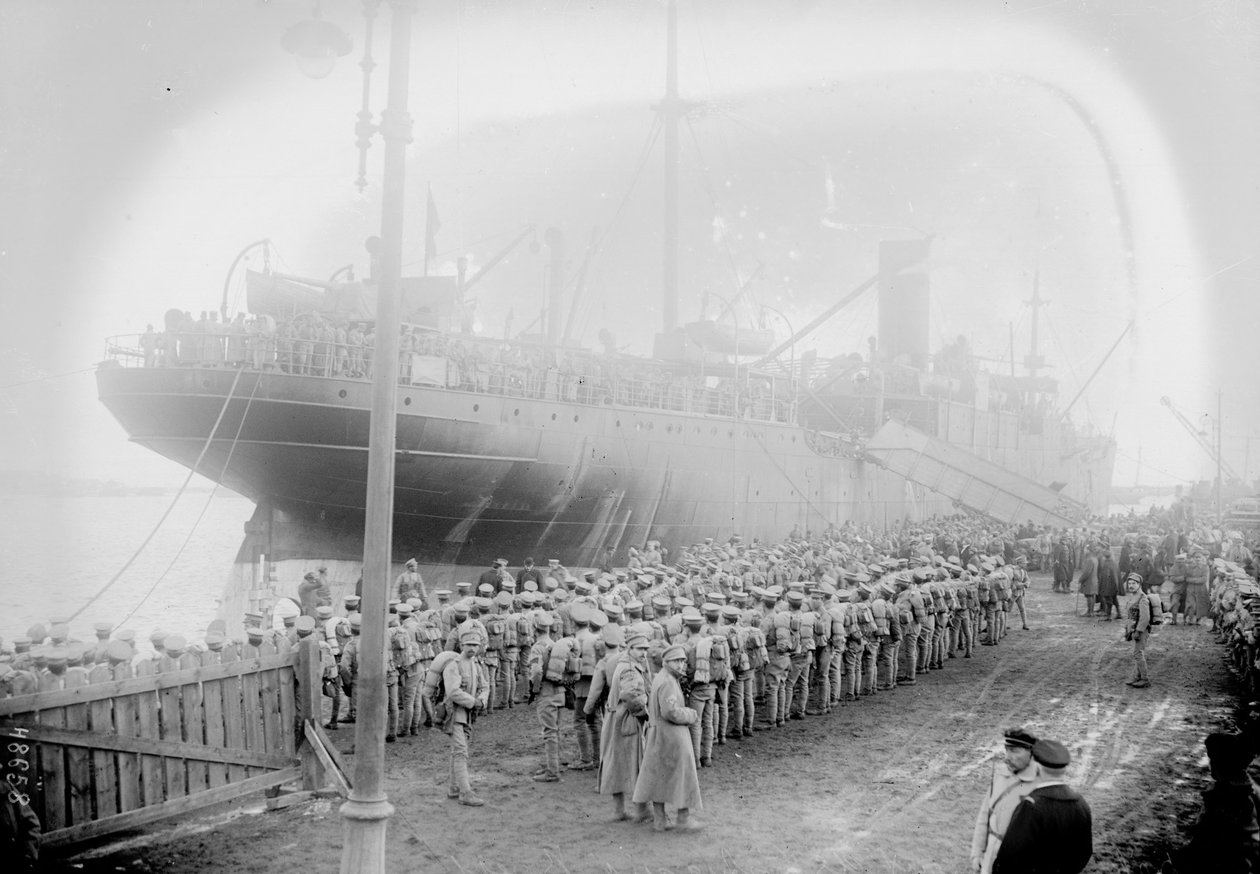 Truppe portoghesi sbarcano a Brest, 1917 da Unbekannt Unbekannt