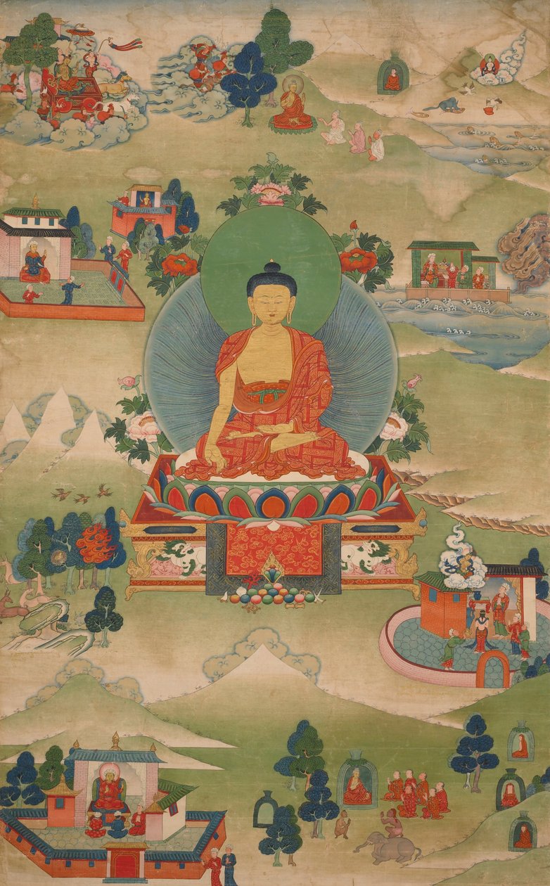 Vite precedenti di Shakyamuni Buddha da Unbekannt Unbekannt