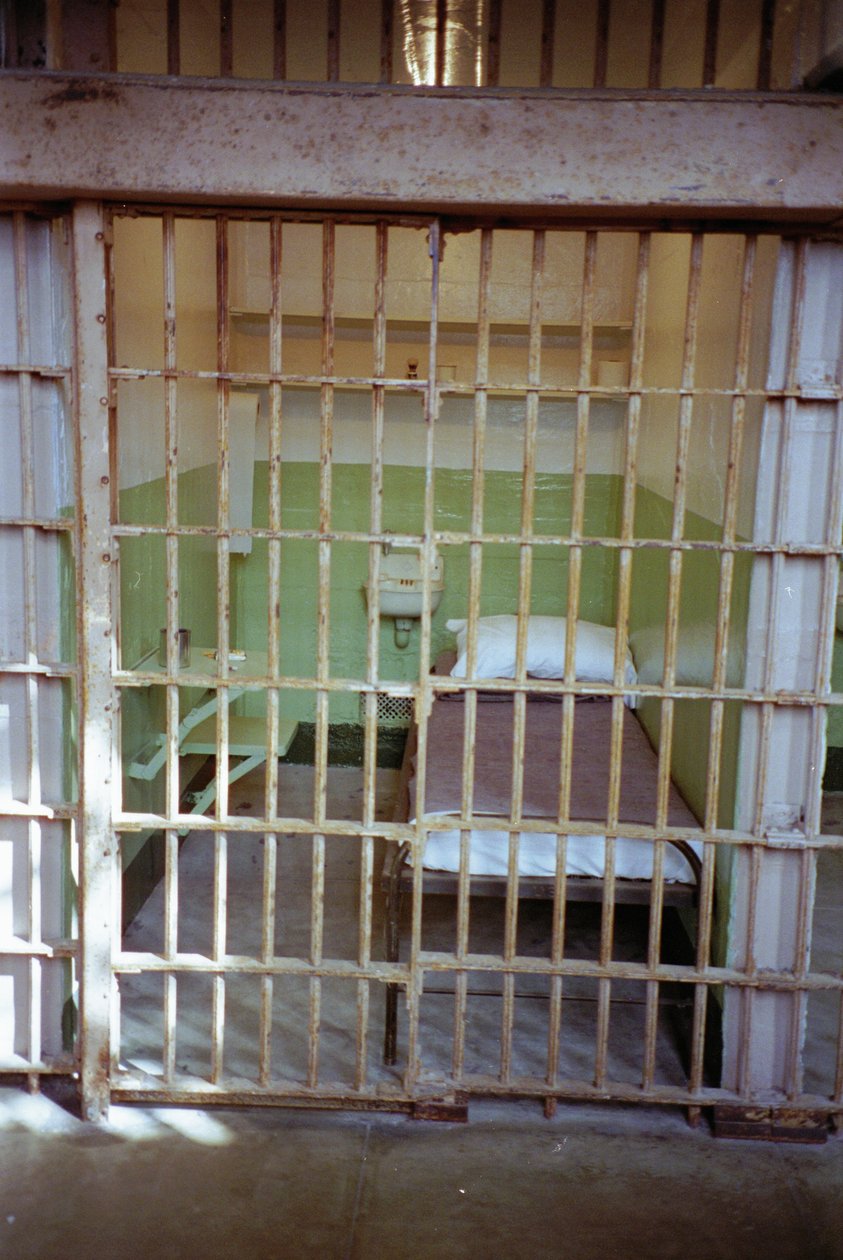 Cella della prigione di Alcatraz, 1994 da Unbekannt Unbekannt