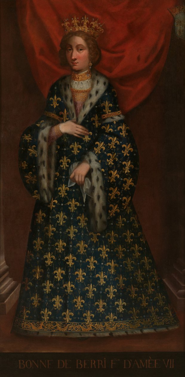 Ritratto di Bona di Berry moglie di Amedeo VII da Unbekannt Unbekannt