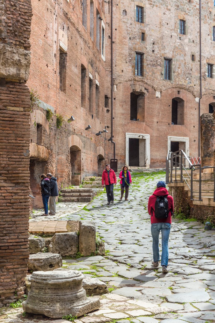 Roma, Italia. Mercato di Traiano. Via Biberatica. da Unbekannt Unbekannt