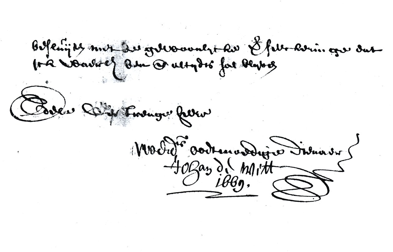 Firma di Johan de Witt (1625-72) da Unbekannt Unbekannt